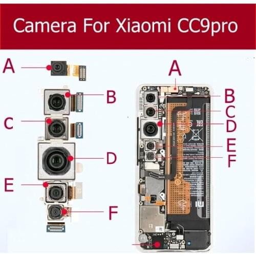 Front Back Rear Camera Flex Ribbon for Xiaomi CC9 Pro Mi CC9 Pro Mi CC9pro Main Back Camera Flex Cable Repalcement Spare Parts