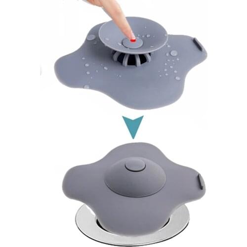Drain Water Plug Stopper Rubber Circle Silicone Sink Strainer Filter Stopper Floor Drain Hair Kitchen Basin Stopper CF-88
