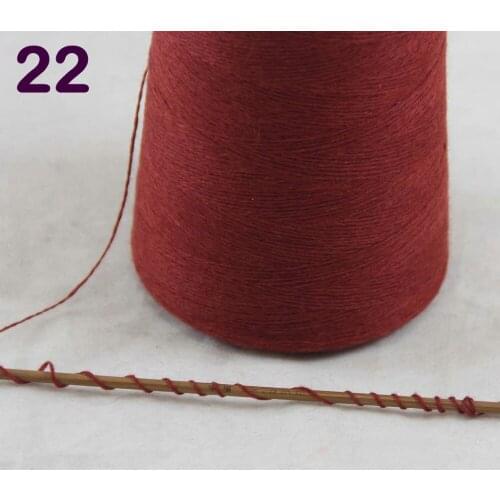 Sales 1X500g high quality 100% pure cashmere warm soft hand-woven tower yarn Crimson 262-5022
