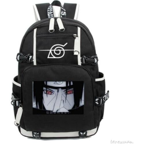 Anime Cosplay Backpack Akatsuki Sharingan Student School Shoulder Bag Teentage Travel Rucksack