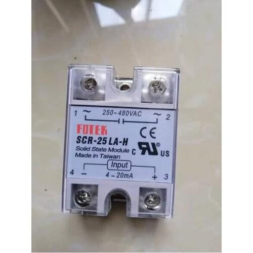 SCR-25LA-H SCR-40LA-H SCR-50LA-H SCR-75LA-H Solid State Relay Module with Plastic Cover Control 250-480VAC to 4-20mA