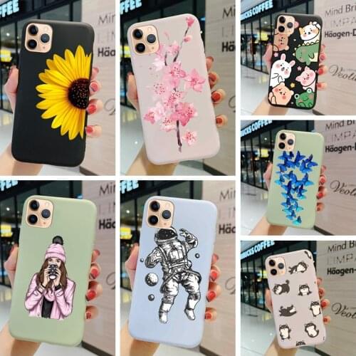 Silicone Soft Protection Case For Samsung Galaxy A50 A50s A30s A51 A71 A03s A02 M02 Cover Cartoon Cute Animals Matte Back Shell