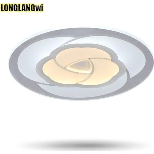 Modern Acrylic Flower Remote Control LED Ceiling Lights for Living Room Bedroom Led Dimming Ceiling Lamp Fixture luminaria teto