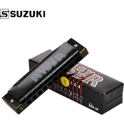 SUZUKI Diatonic Harmonica 10 Hole Blues Harmonica - EZR-20B Easy Rider (C) NEW