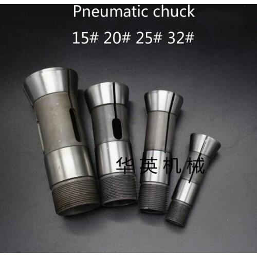 Instrument lathe chuck. Pneumatic chuck. Horizontal indexing vertical pneumatic chuck. 15# 20# 25# 32