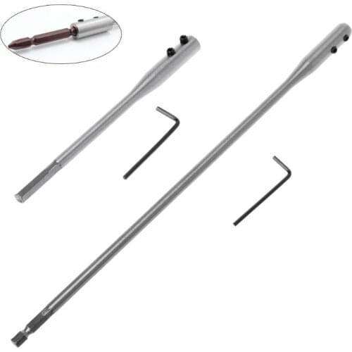 1 set Drill Extension Connect Rod 150/300mm Fit For Flat Drill Bit Deep Hole Shaft Hex Extention Holder Connect Rod Tools