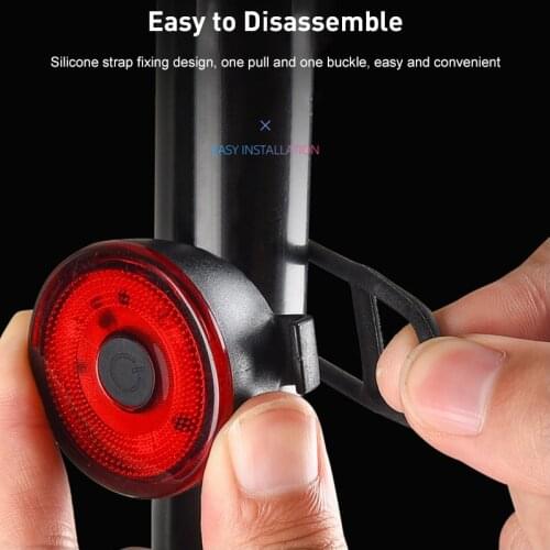 Bicycle Rear Light Bike Warning Lamp White Red Safety Taillight Tail Bike Rear Lights IPX4 Waterproof Accessories