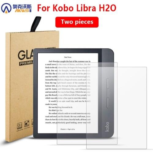 Tempered Glass for Kobo Libra H2O 7Inch 2019 Screen Protector for All - new Kobo nia FILM 2020 2PCS