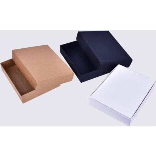 10pcs Craft Kraft Paper Box Packaging Box Wedding Party Small Gift Candy Jewelry Package Boxes For Handmade Soap Storage
