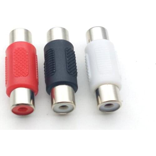 100pcs RCA AV Audio Video Female to Female Coupler connector