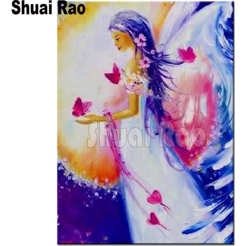 5d diy diamant painting angel butterfly diamond embroidery full round diy diamond painting fairy diamond mosaic cross stitch kit