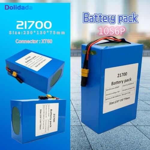 36V 30ah 21700 10S6P Electric Bicycle Battery 36V 30000mAh 1000W Lithium Battery Built-in 20A BMS Electric Bikes Motor
