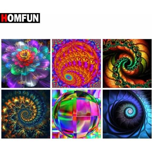 HOMFUN Diamond Painting Full Square/Round Diamond "Religious Mandala" Pattern Embroidery Cross Stitch 5D Rhinestone Painting