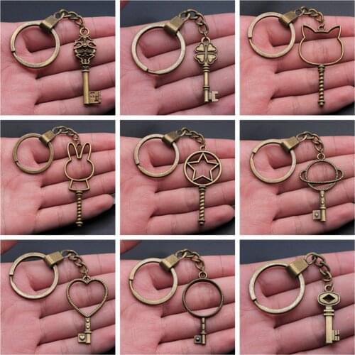 1 Piece Keychain Key Heart Key keychains for women cute keychain accessories key chain women cute keychain