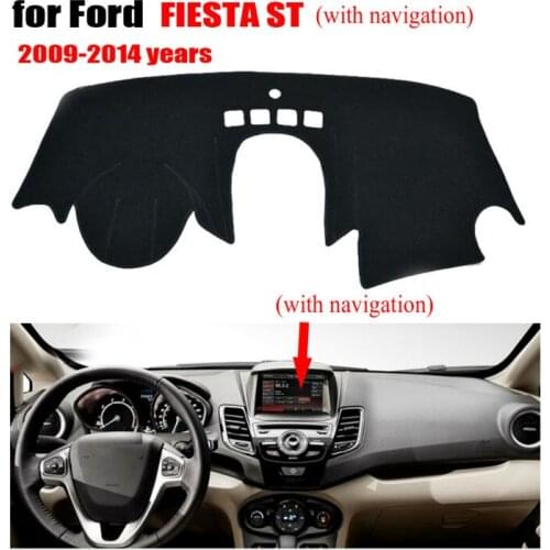 Car dashboard covers mat for FORD FIESTA ST 2009-2014 left hand drive dashmat pad dash covers Instrument platform accessories