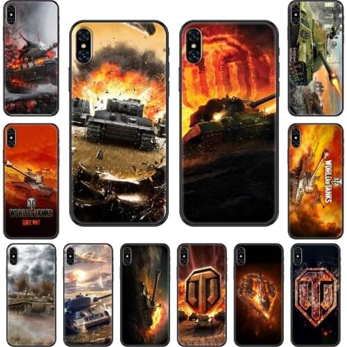 Game World of Tanks Phone case For iphone 4 4s 5 5S SE 5C 6 6S 7 8 plus X XS XR 11 PRO MAX 2020 black trend prime art cover