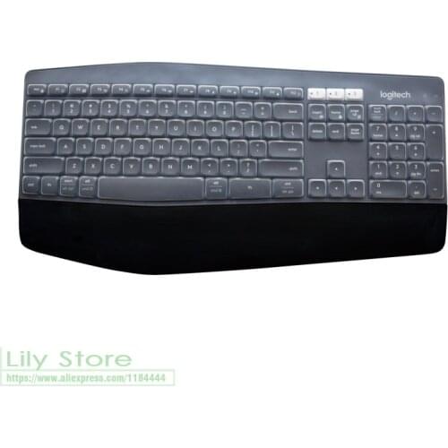 Transparent Clear Silicone Keyboard Cover protectors for Logitech MK850 Wireless Keyboard Silicone Dustproof Protector skin