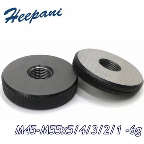 Metric screw thread ring gauge M45-M55x5 / x4 / x3 / x2 / x1-6g standard go nogo precision thread ring 0 gauge measuring tools