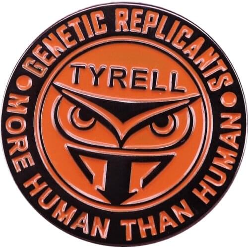 Blade Runner Enamel Pin Tyrell Corporation Genetic Replicants Detect Brooch More Human Than Human Jewelry