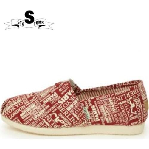 Espadrilles Women 2018 Shoes European Style Ladies Fashion Letter Casual Shoes Lazys Womens Canvas Shoes Girl Walking Shoes