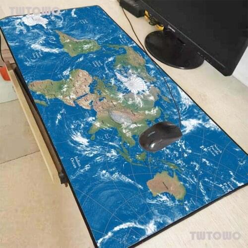 World Map Play Mat Gaming XL/XXL Gamer Led Laptop Big Mice Pad Mat with Carpet for Keyboard Desk Ordinary Rubber Pad