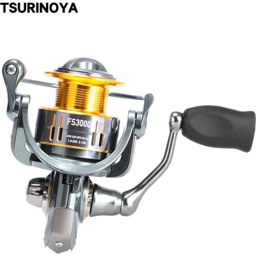 Fishing Reel FS 800 1000 2000 3000 5.2:1 9+1BB Trout Freshwater Saltwater Spinning Fishing Lure Reel