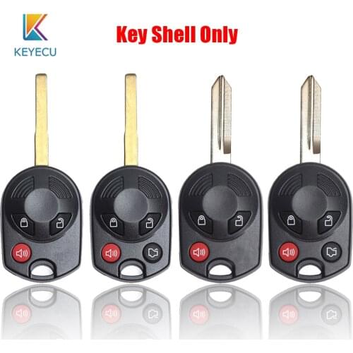 Keyecu for Ford Edge Escape for Lincoln Aviator MKS for Mazda Tribute for Mercury Remote Car Key Shell Case 3 / 4 Buttons