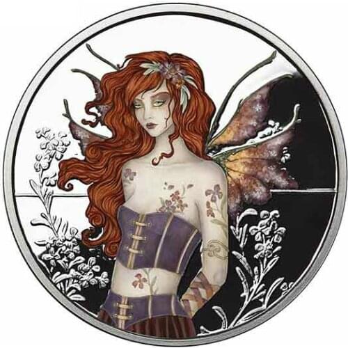 Beautiful Cute for Oz Silver Coin Amy Brown Fairy Graphic Creative Car Stickers and Decals Decoration Auto Accessories KK13*13cm