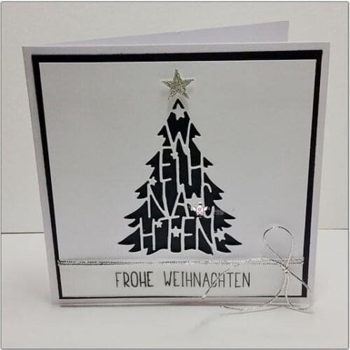 Mmao Crafts Metal Steel Cutting Dies New Star christmas tree Stencil For DIY Scrapbooking Paper/photo Cards Embossing Dies