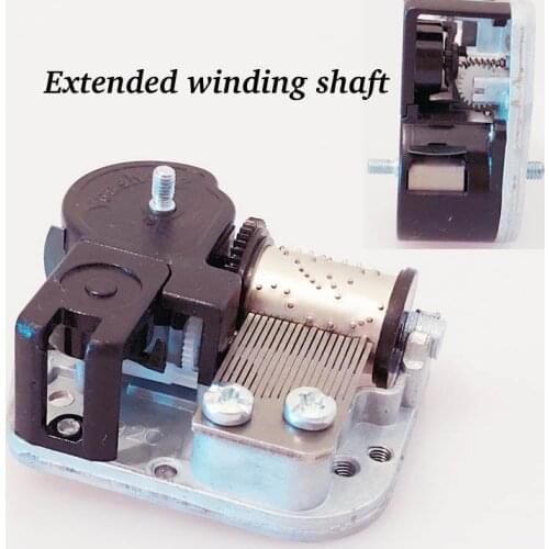 DIY music box mechanism with extended winding shaft Christmas gifts unusual gift