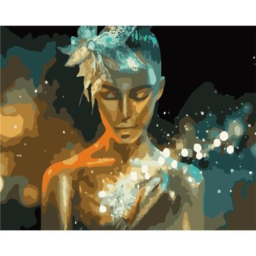 Crescent Love Painting By Numbers Kits Diy Gift For Kids Adults Diy Gift Desert Abstract Oil Painting Kits For Modern Home