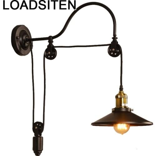 De Home Lamp Stair Deco Maison Coiffeuse Avec Miroir Lampara Applique Murale Aplique Luz Pared Luminaire Wall Bedroom Light