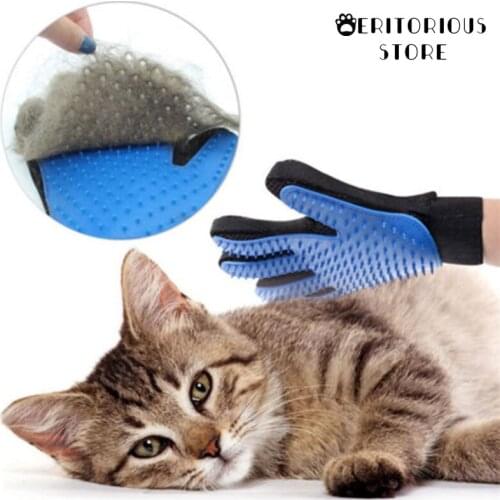 New Silicone Dog Toy for Brush Glove Deshedding Gentle Efficient Pet Grooming Glove Dog Bath Cat Cleaning Supplies Accessories