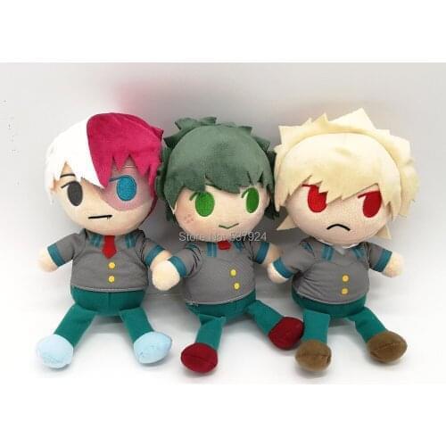 New 3 Styles My Hero Academia Bakugou Katsuki Todoroki Shoto Midoriya Izuku 8" 20CM Plush Doll