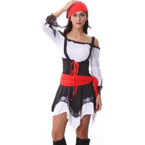 2017 New Arrival Pirate Costume Cosplay Deguisement Adultes Sexy New Erotic Outfit Disfraces Adultos Halloween Costumes WL248
