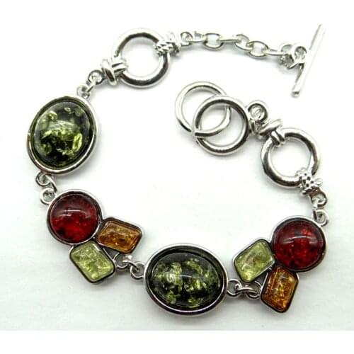 Wholesale Fashion Precious Modernist TEARDROP GOLDEN HONEY PRESSED AMBERS Bracelets jewellery making Free shipping A6