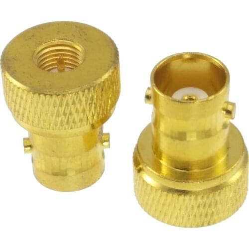 Adapter BNC female jack to SMA male plug Gold plated straight RF COAXIAL