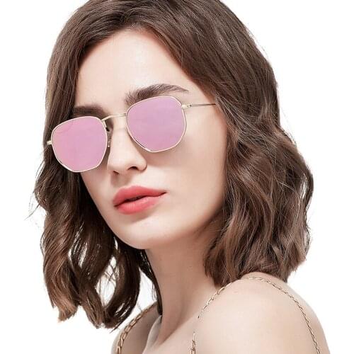 Polarized Sunglasses Women Square Sunglasses-woman Alloy Frames Aviation Driving Sun Glasses for Female 2019 Brand Designer Gold