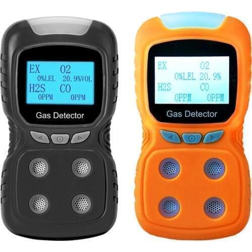 Portable 4 in 1 Gas Detector Multi Gas Monitor Meter Tester Analyzer CO H2S O2 EX Detector for Industry