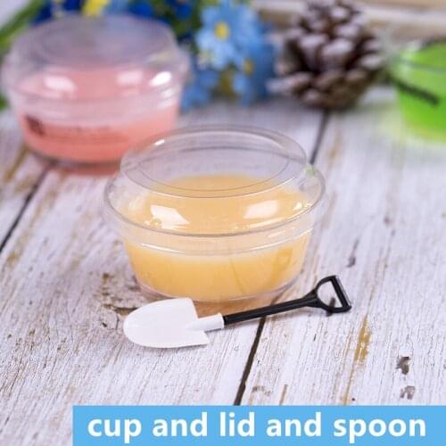 Creative transparent disposable pudding cup 150ml baking decor tool ice cream jelly dessert cake thick plastic cup with lid