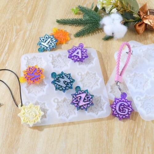 Crystal Epoxy Resin Silicone Molds DIY Crafts Dried Flowers Jewelry Pendant Moulds UV Key Chain Pattern Glue Mold Home Decor