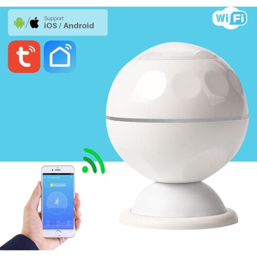 WiFi PIR Motion Sensor Alarm Detector Home Security Smart Life APP Control Notification Support Tuya Smart