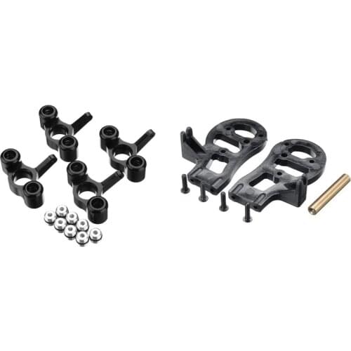 1 Set Metal Steering Knuckles Hub Carrier Block & 1 Set Tail Seat Holder EA1022