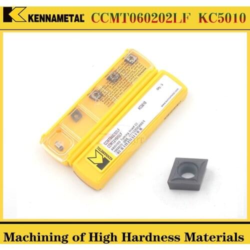 10PCS kennametal CCMT060202LF CCMT060204LF KC5010 High Hardness Stainless Steel Turning Blade