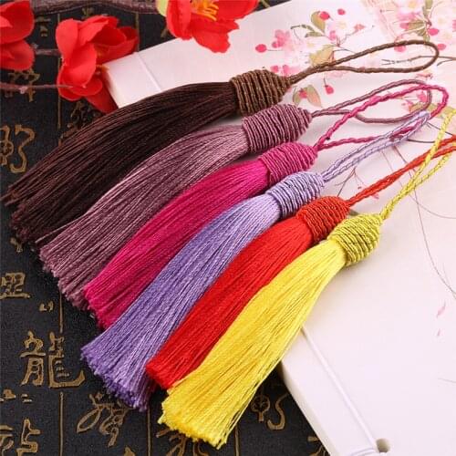 1000pcs/pack 15cm Long Tassel Mix Color Handmade Curtain Tassel Fringe Purl Macrame Pendant DIY Cloth Craft Accessories