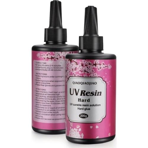 15g 25g 60g 100g 200g UV Resin Hard Type Crystal Clear Glue Ultraviolet Curing Epoxy Crafts Jewelry Making Soap Making Tool