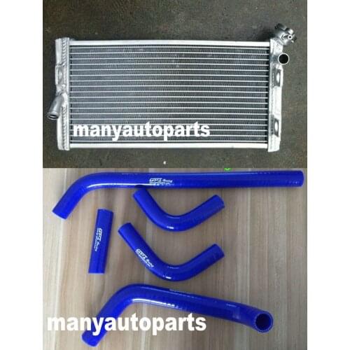 2 row 40mm Hi-perf. aluminum radiator +BLUE /BLACK hose FOR Yamaha TZ250 TZ 250 A gp 1990 90