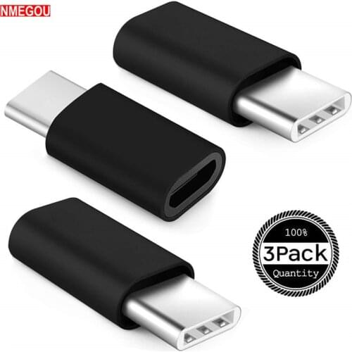 3PCS Micro USB To Type-c Android Phone Cable Type C Usbc Jack Adapter Charging Data Converter for Huawei Sumsang Macbook Pro