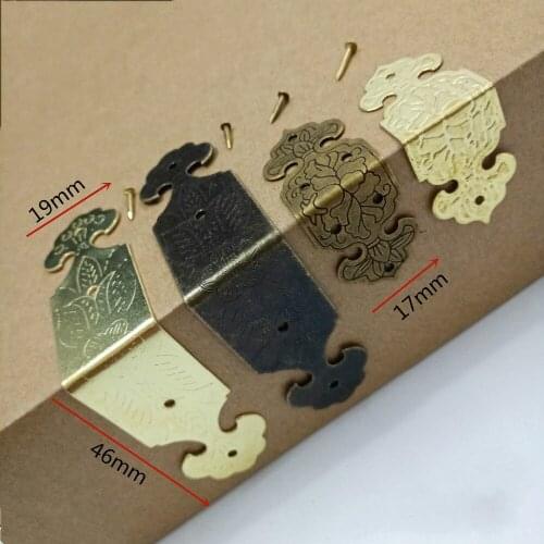 4pcs/set Wood Table Desk Corner Edge Protector Decorative Jewelry Chest Wine Gift Box