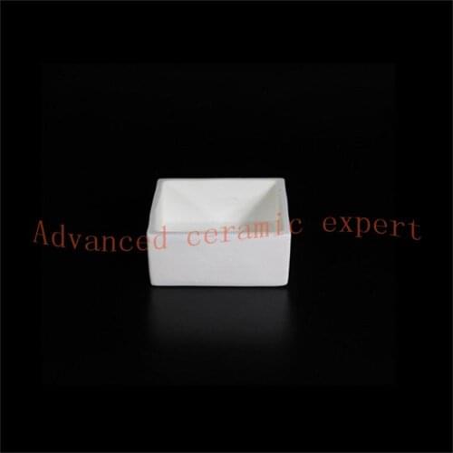 99.5%Al2O3 High Purity and Thermal Square Corundum Melting Pot L100*W40*H25mm/Alumina Ceramic Boat Crucible /Ceramic Refractory
